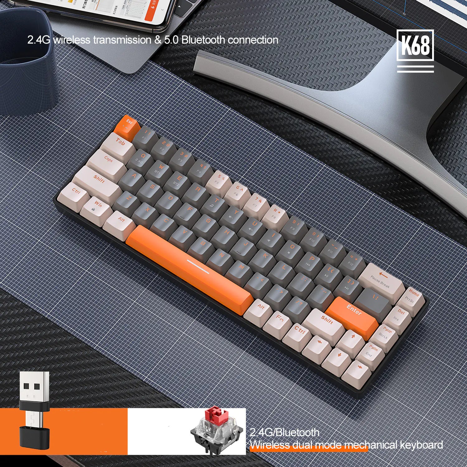 Teclado Mecánico K 68