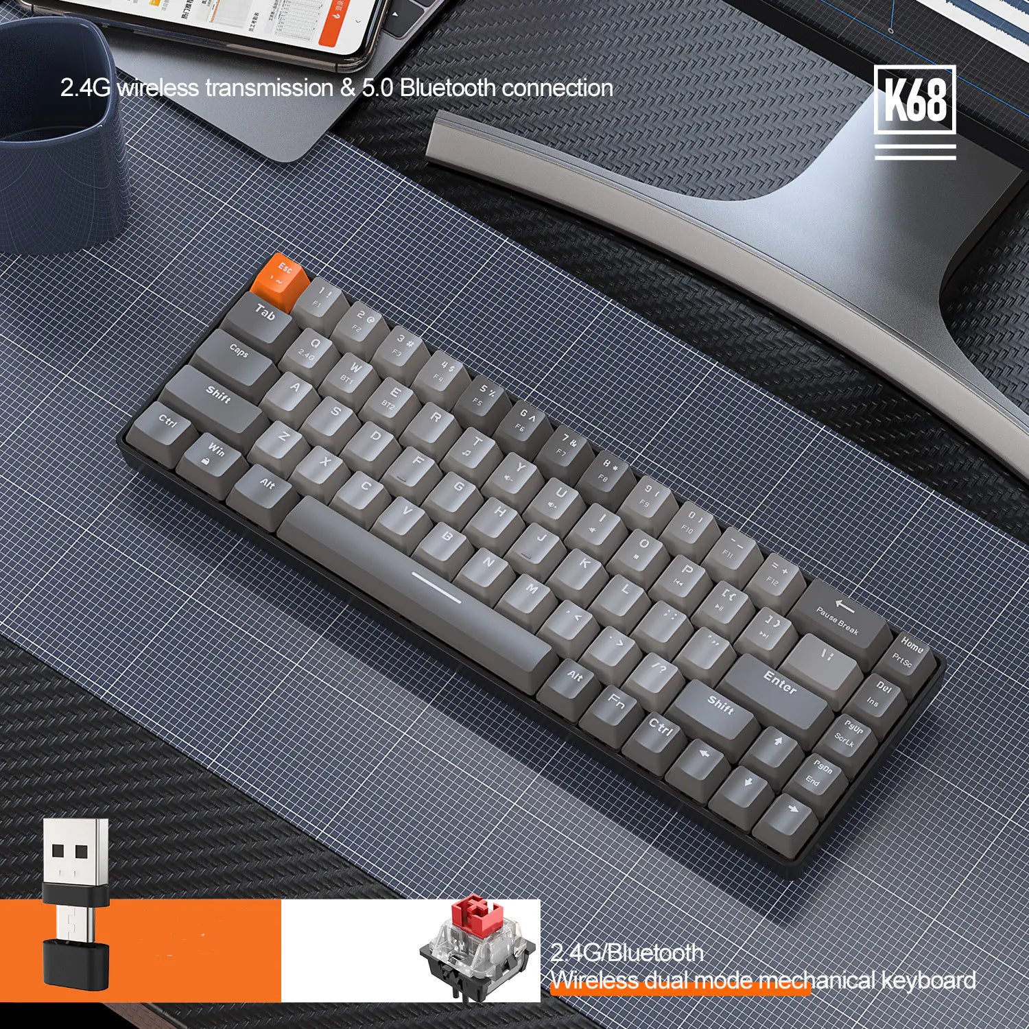 Teclado Mecánico K 68