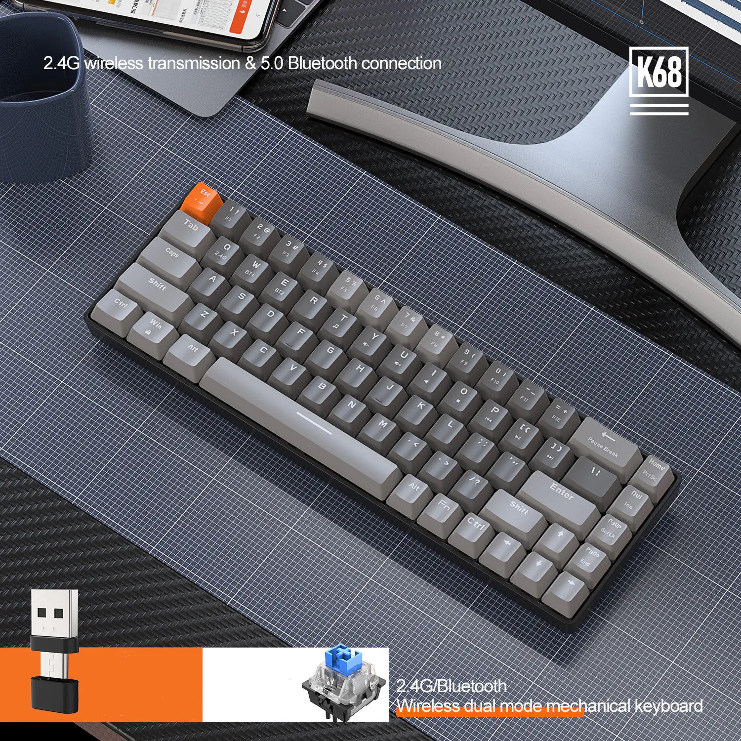 Teclado Mecánico K 68