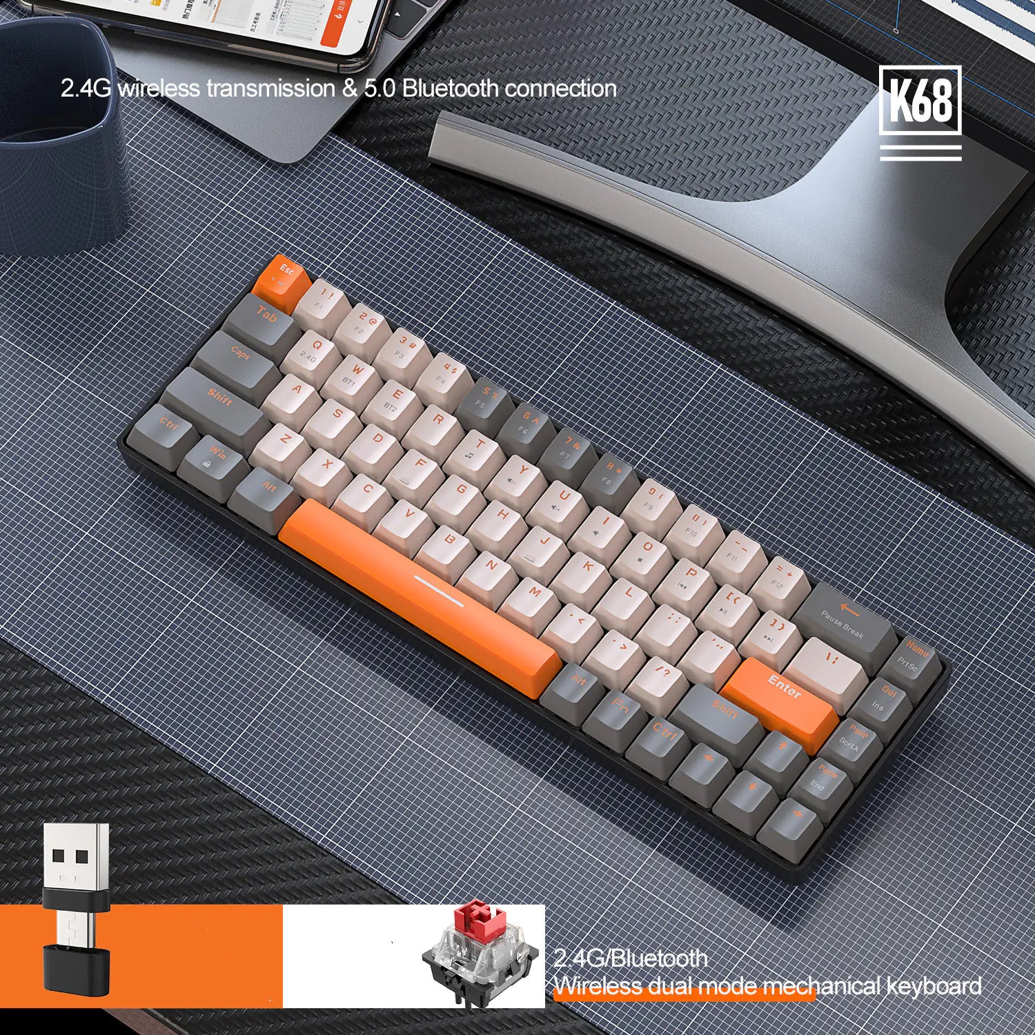 Teclado Mecánico K 68